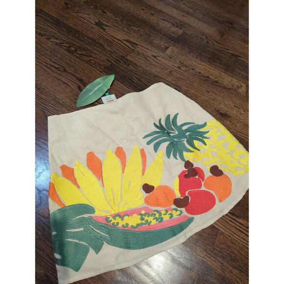 Farm Rio Embroidered Fruit Linen Skirt NWT - Picture 6 of 6